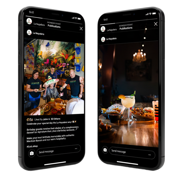 Restaurant Social Media Marketing - Instagram and Facebook Posts